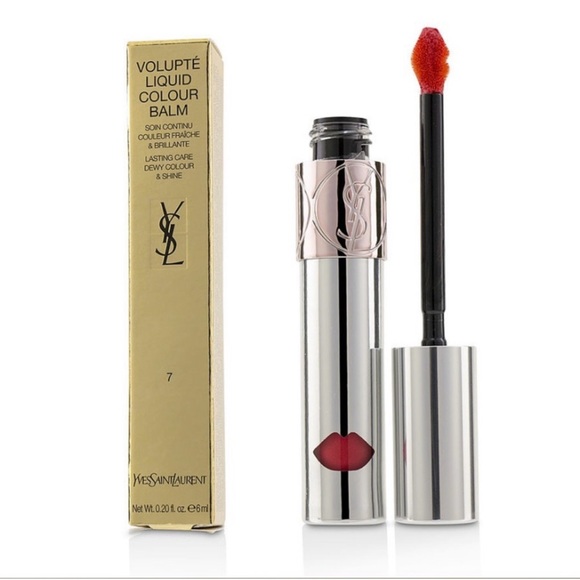 Yves Saint Laurent Other - New! YSL Volupte Liquid Colour Balm #7 Grab Me Red